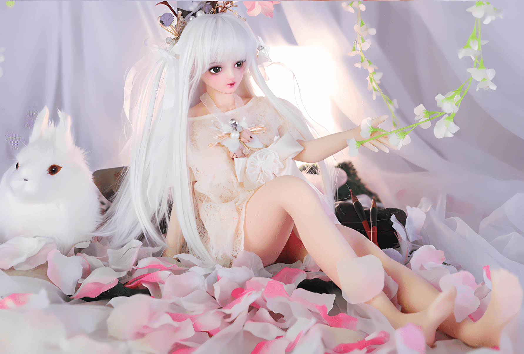 60cm Xiaoyu Action Figures Doll(Wig)