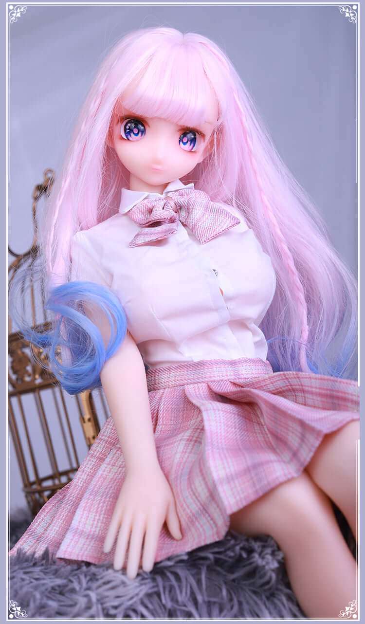 60cm Peach Action Figures Doll(Wig)